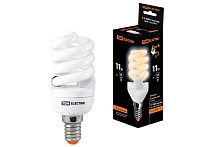 Лампа энергосберегающая 11Вт Е14 2700К КЛЛ-FSТ2 ТДМ          
