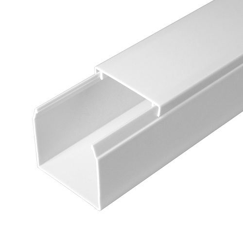 Кабель-канал белый 2-й замок в п/э 40х40 мм (60м/уп) Промрукав                                        