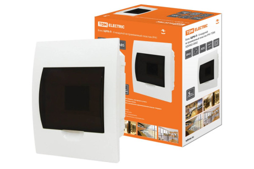 Бокс пластиковый ЩРВ-П- 6 172х222х92 IP41 ТДМ                                        