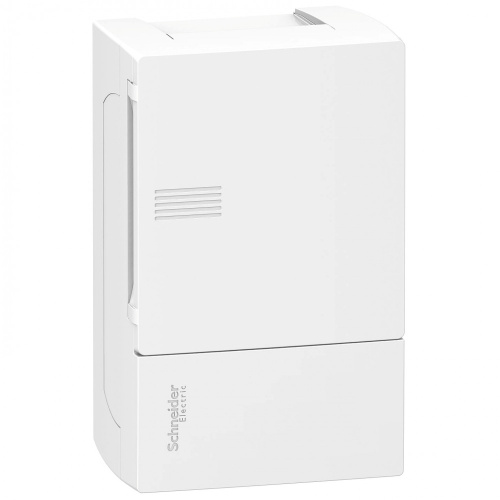 Бокс MINI PRAGMA IP40 1ряд/4мод.нав.бел. дв. SchE MIP12104                                        