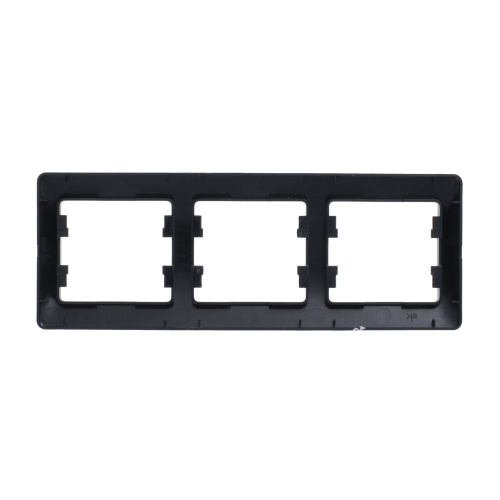 Рамка GLOSSA 3м антрацит, горизонтальная (упак-15шт) SchE                                         фото 2                    