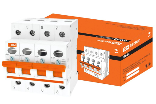 ВН 4п   63А Выключатель нагрузки ВН-32 ТДМ                                        