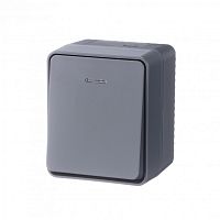 Выключатель о/у AtlasDesign Profi54 1кл антрацит IP54 10А с инд. SchE          