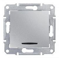 Выключатель с/у Sedna 1кл алюминий IP20 механизм 16А с инд. (упак-10шт) SchE          